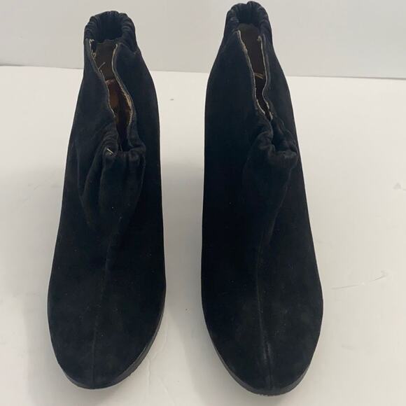 Sam Edelman Simone Black Suede Leather Bootie Size 6.5 - Picture 1 of 8